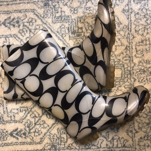 Coach Rain Boots - Picture 1 of 3